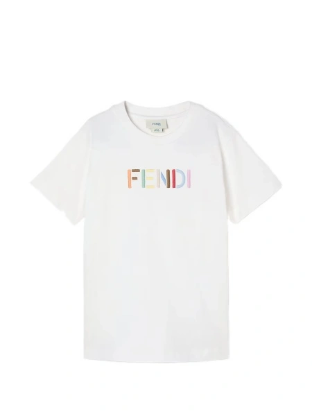 Tricou Fendi alb din bumbac