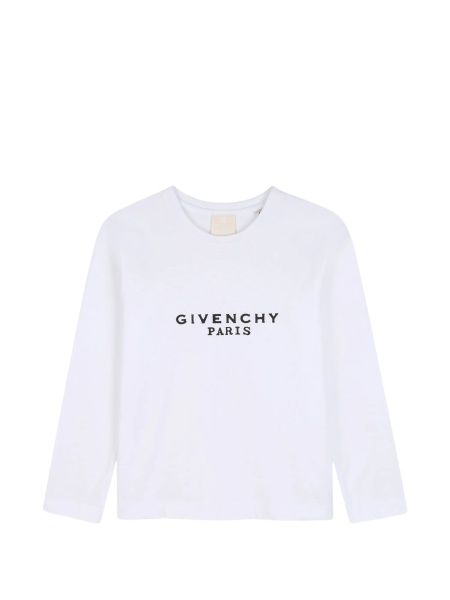 Tricou Givenchy alb din bumbac organic