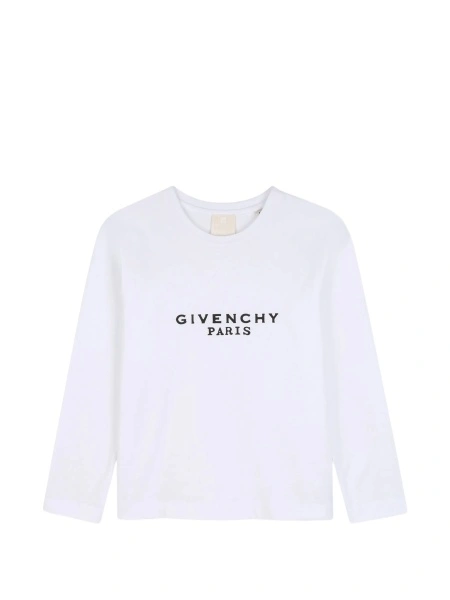 Tricou Givenchy alb din bumbac organic