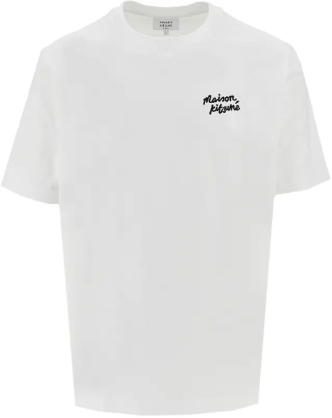 Tricou MAISON KITSUNÉ Maison Kitsuné Handwriting embroidery T-shirt