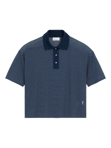 Tricou Polo AMI Paris ami de coeur albastru