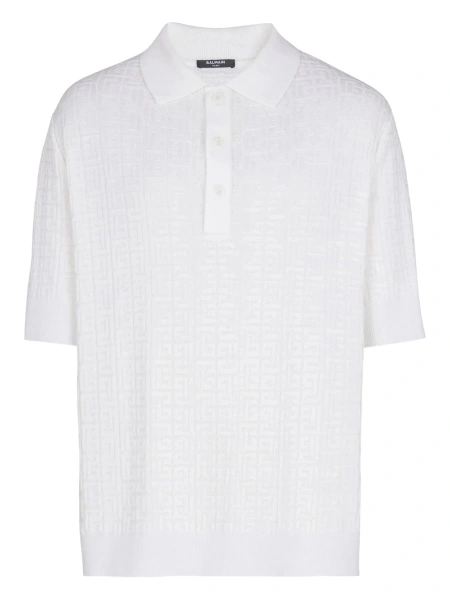 Tricou Polo Balmain alb