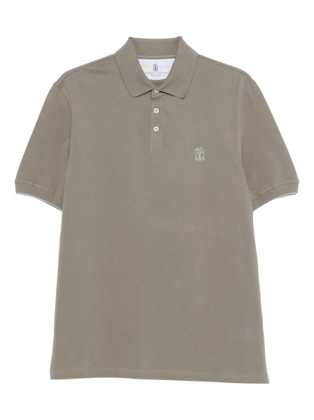 Tricou Polo Brunello Cucinelli verde