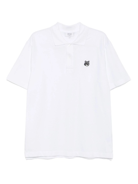 Tricou Polo MAISON KITSUNÉ alb