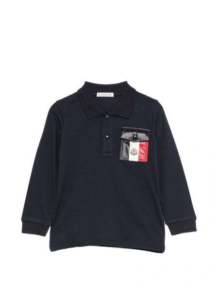 Tricou Polo Moncler albastru
