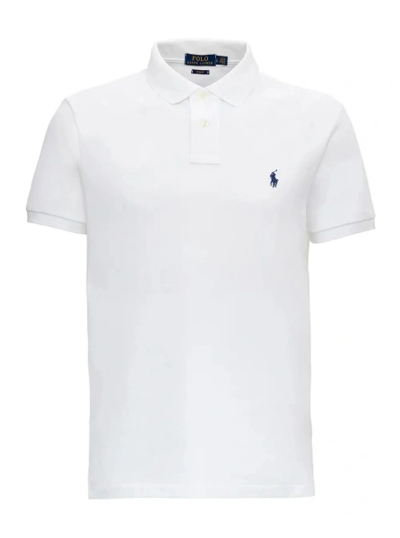 Tricou polo Ralph Lauren 'Polo' alb din bumbac