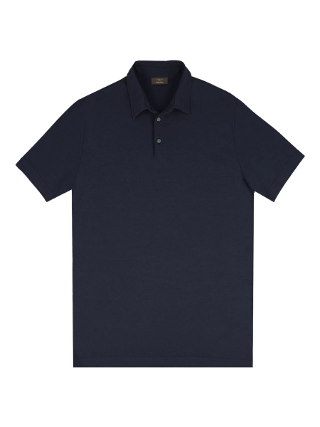Tricou Polo SLOWEAR ZANONE albastru din bumbac