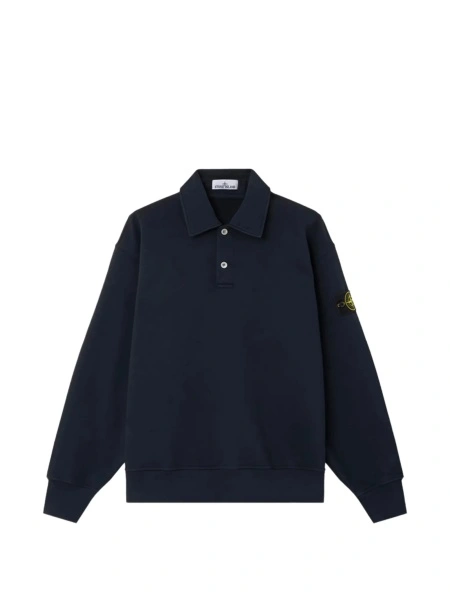 Tricou Polo Stone Island albastru din bumbac