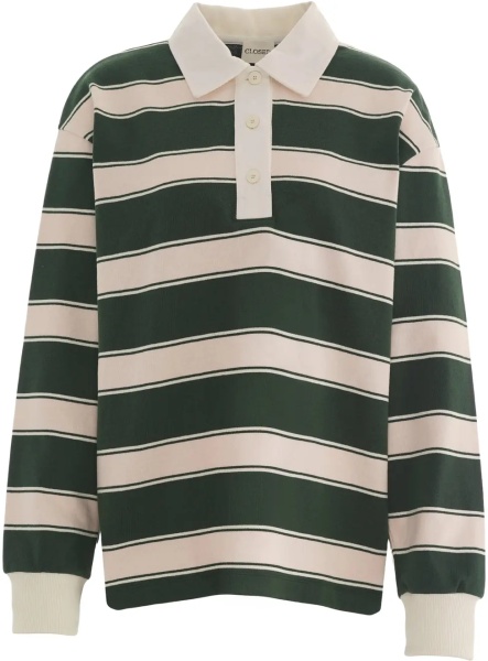 Tricou Polo Striped long-sleeve polo shirt