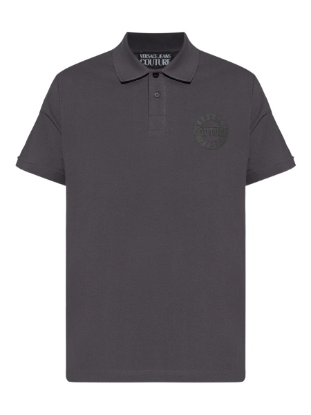 Tricou Polo Versace Jeans Couture gri