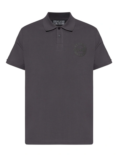 Tricou Polo Versace Jeans Couture gri