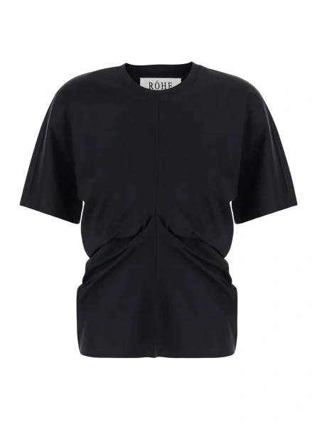Tricou ROHE negru din bumbac
