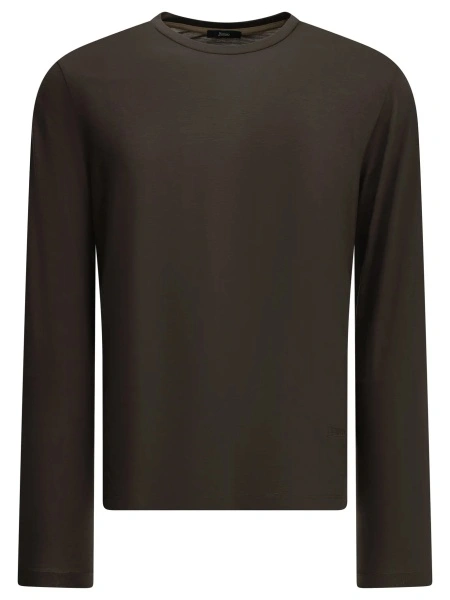 Tricou Round-neck wool T-shirt