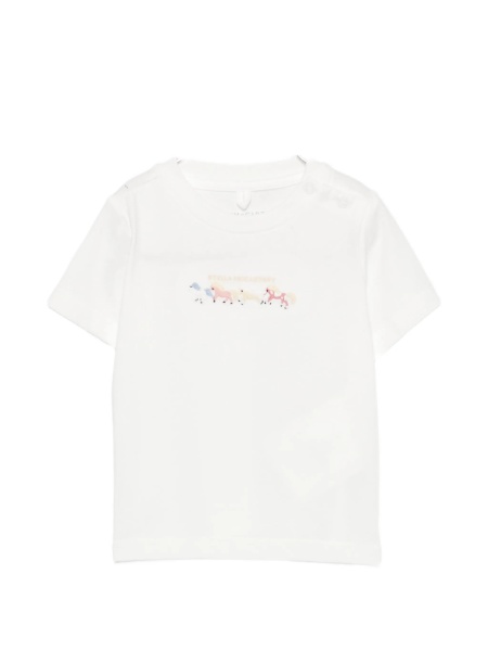 Tricou Stella McCartney alb din bumbac