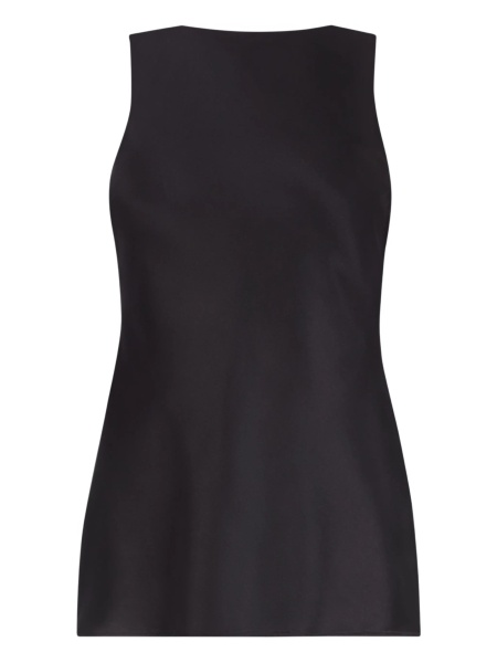 Vesta Nina Ricci neagra din material textil si matase