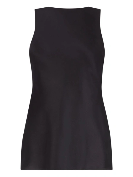 Vesta Nina Ricci neagra din material textil si matase