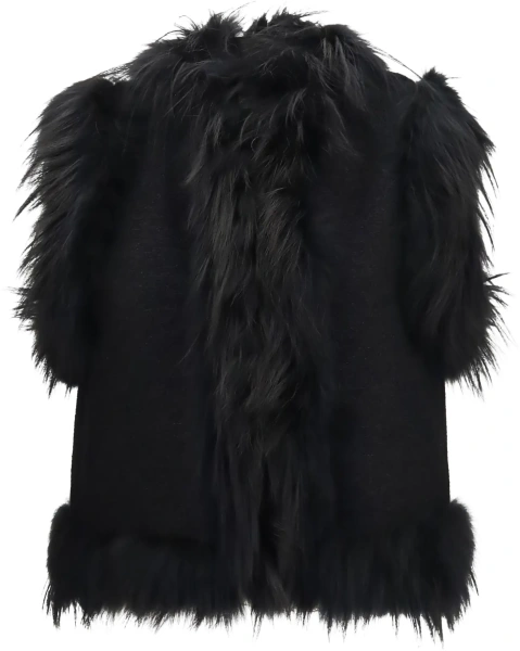 Vesta Wool and fox Fur Gilet