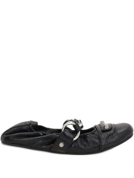 Balerini Balenciaga negri din piele