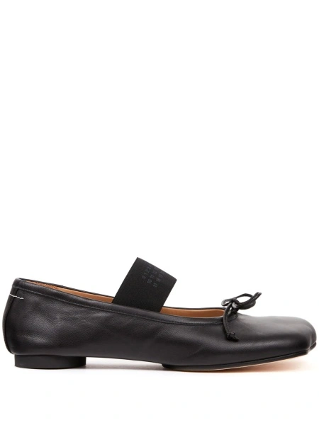 Balerini MM6 Maison Margiela negri din piele si bumbac