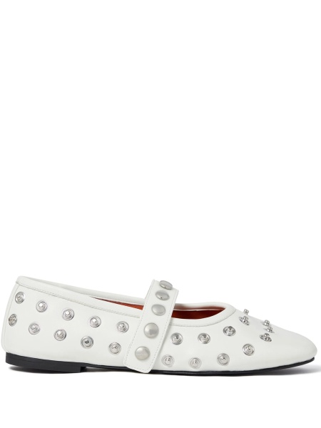 Balerini Stella McCartney albi din poliuretan