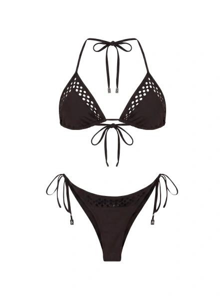 Bikini THE ATTICO maro din poliamida si elastan