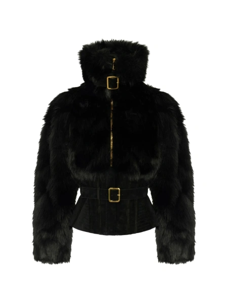 Blana Elisabetta Franchi neagra din polyester