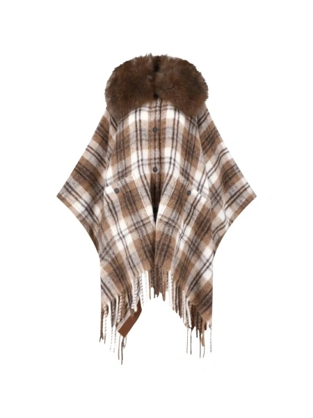 Blana Moncler Grenoble maro din lana si mohair