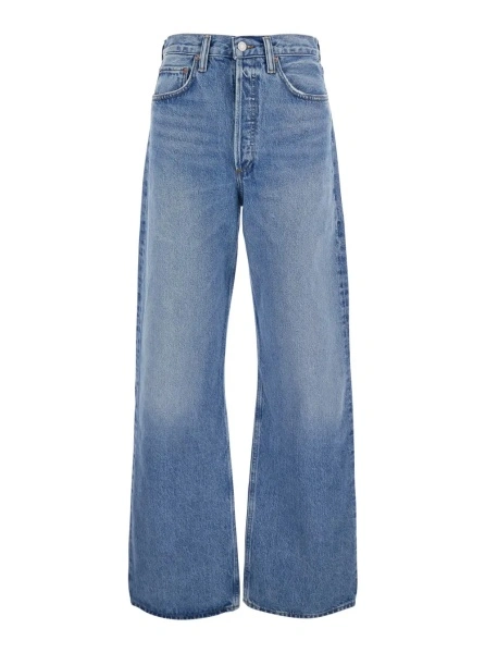 Blugi AGOLDE albastri din denim