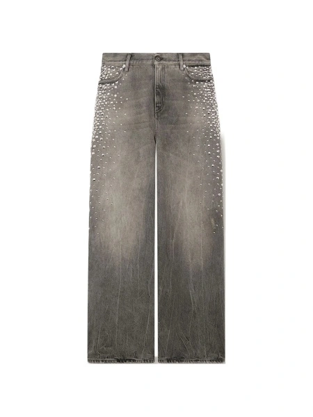 Blugi boyfriend Golden Goose gri