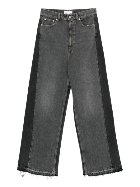 Blugi boyfriend Stella McCartney negri din bumbac
