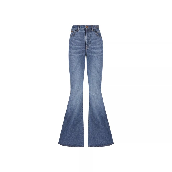 Blugi Chloe Cotton Denim Flared Jeans