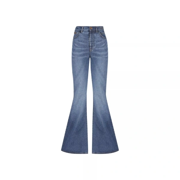 Blugi Chloe Cotton Denim Flared Jeans