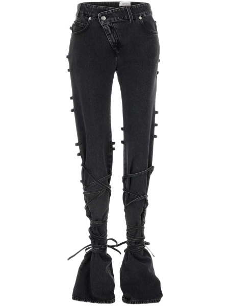 Blugi conici Alexander McQueen negri