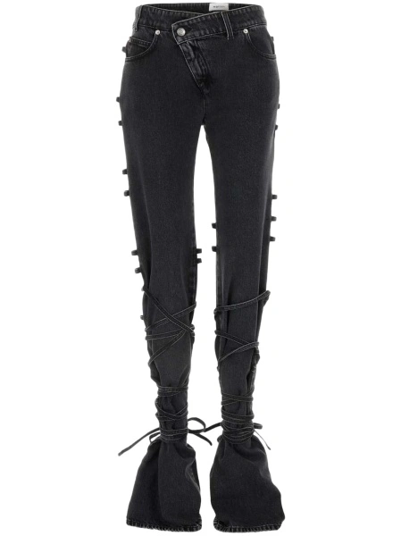 Blugi conici Alexander McQueen negri
