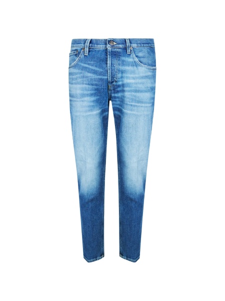 Blugi conici Dondup albastri