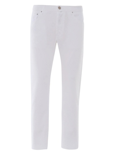 Blugi conici Jacob Cohen albi