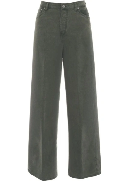 Blugi drepti Dondup verzi din denim 'Dakota'