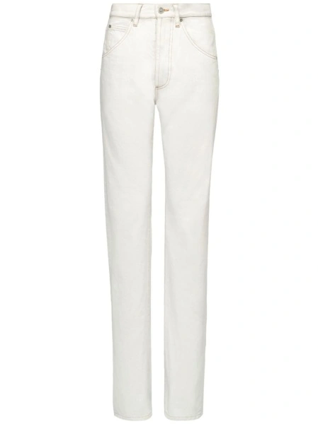 Blugi drepti Maison Margiela albi