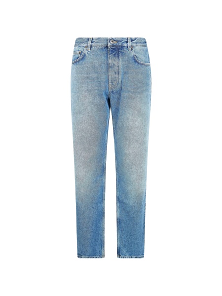 Blugi drepti Off-White albastri