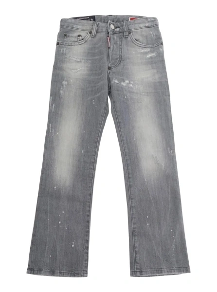 Blugi DSQUARED2 gri din denim 'American'