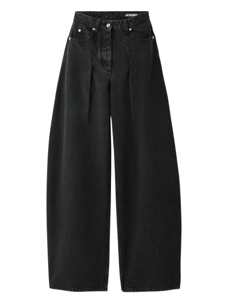Blugi evazati JACQUEMUS negri