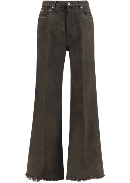 Blugi Flared frayed hem cotton Jeans