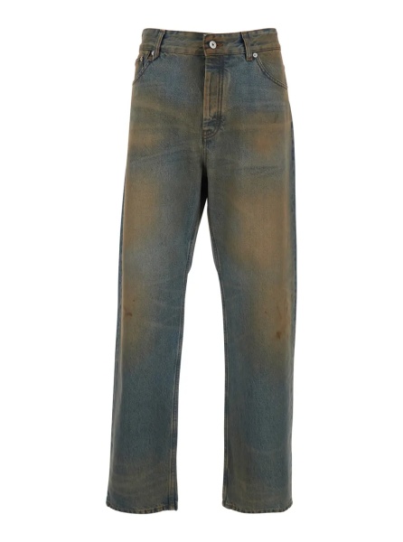 Blugi Grey Jeans 'LE DE-NIMES BERGER' Five-Pocket In Denim Men