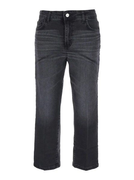 Blugi High-waisted jeans with back pockets in blue for women