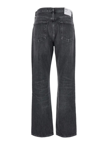 Blugi 'Lana' Grey Jeans with Logo Patch on the Back in Denim for Women