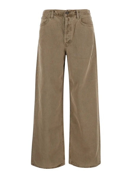 Blugi 'LOW SLUNG BAGGY' brown jeans with five-pocket design in cotton Blend women