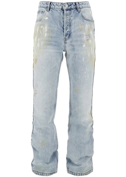 Blugi Paint Marked straight leg jeans