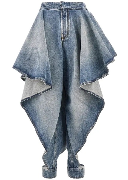Blugi Panelled jeans with cuff