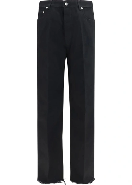 Blugi Rick Owens negri din bumbac
