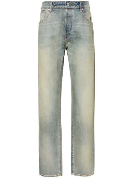 Blugi slim fit Kenzo albastri din bumbac
